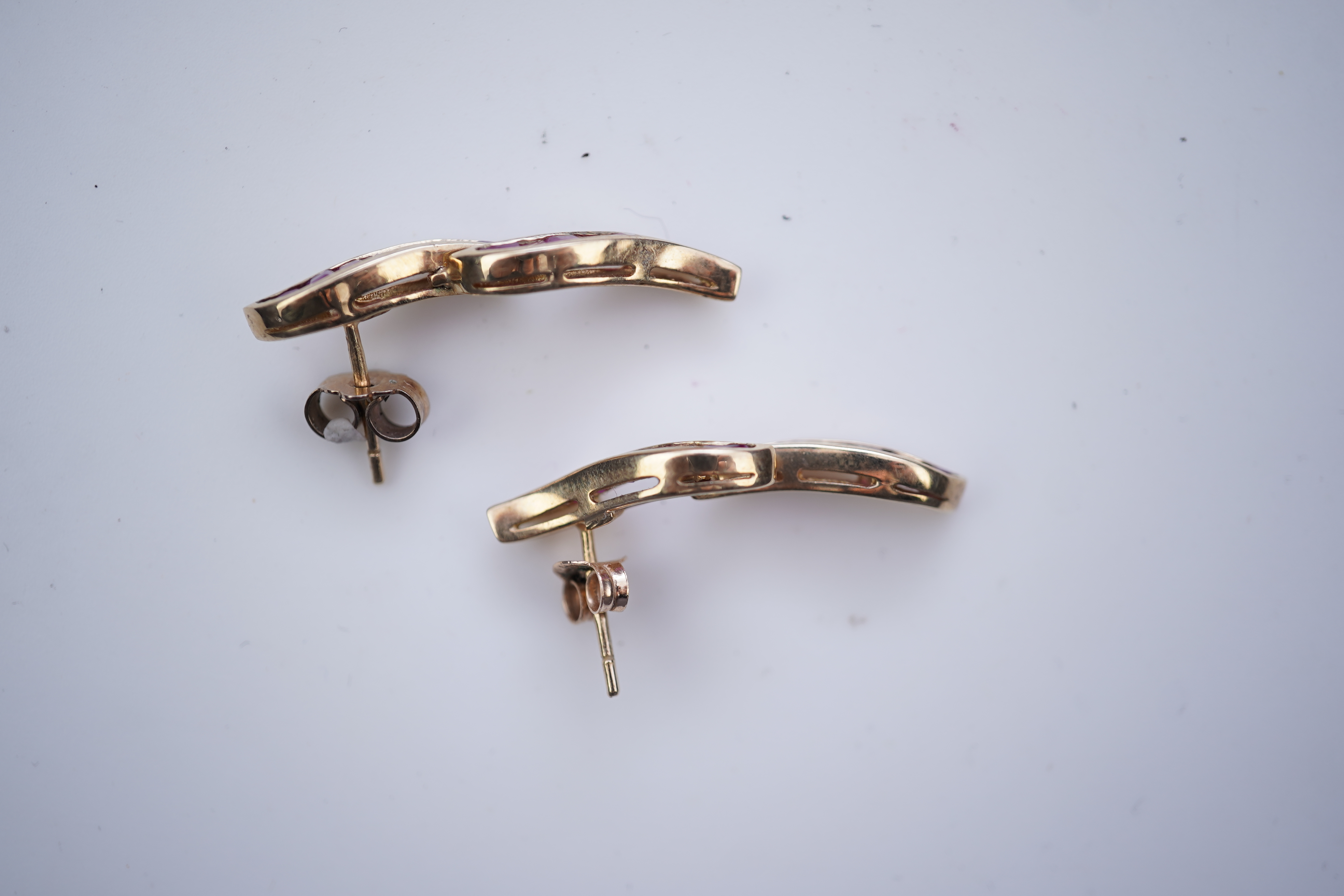 A collection of earrings